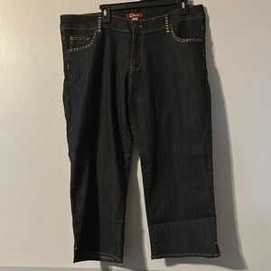 d. jeans Size 19/20 Very Dark Denim Jeans